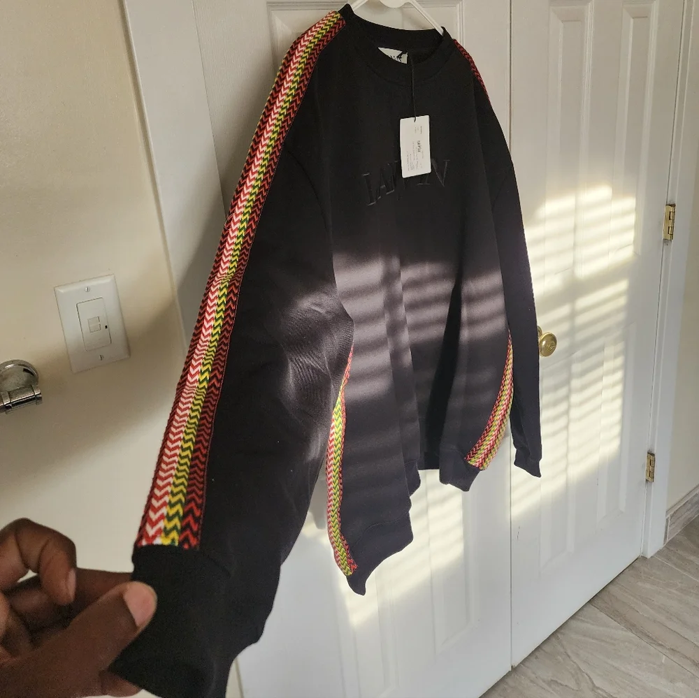 Lanvin Side Curb Crewneck Sweatshirt